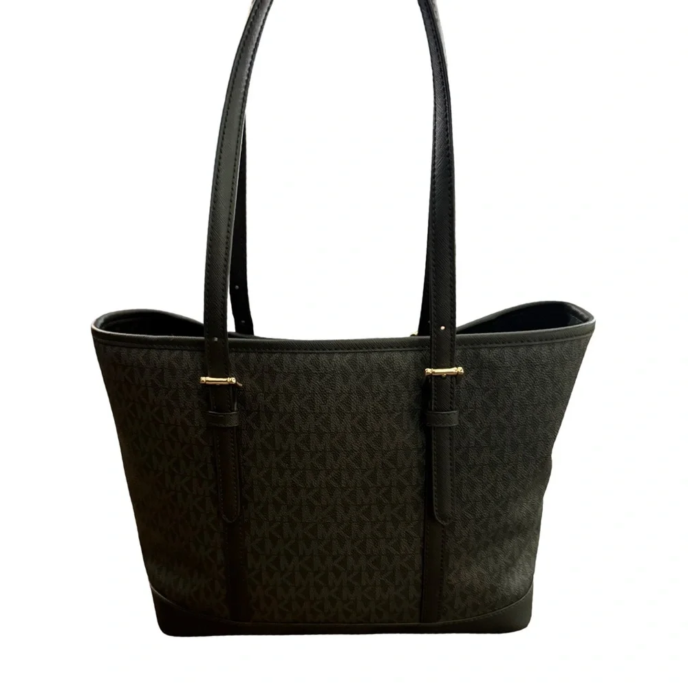 Michael Kors Jet Set‎ Travel Medium Logo Tote – Black